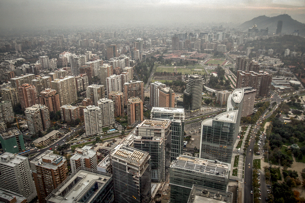 Vista Aereas de Santiago.