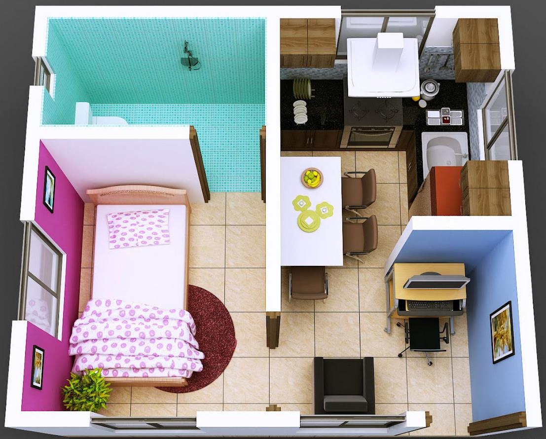 Plano-de-departamento-pequeño-de-1-dormitorio
